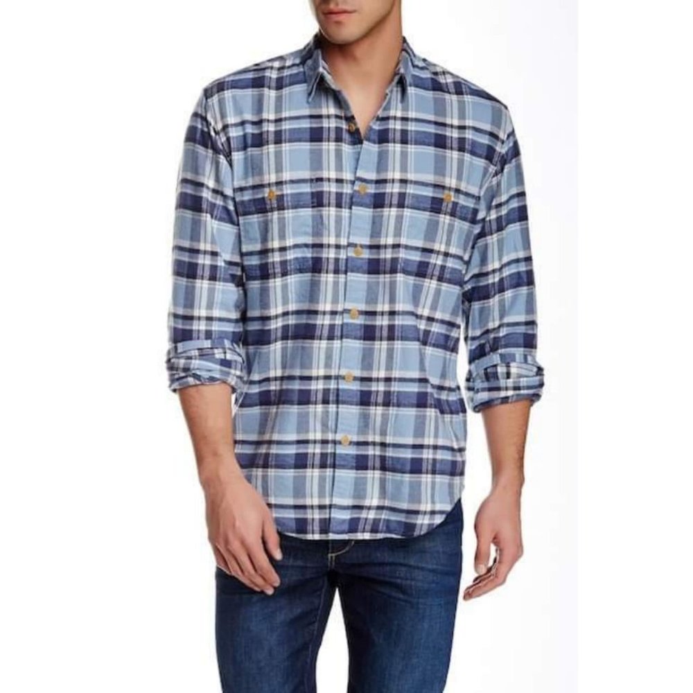 J Crew Factory Moex Slim Plaid Flannel Shirt